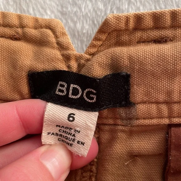 BDG Cropped Wide-Leg Belted Pants- size 6 - Picture 4 of 6